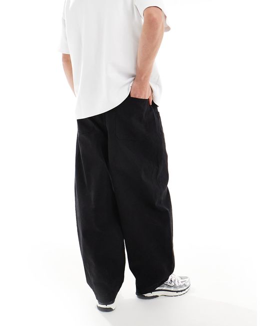 ASOS White Oversized baggy Trouser for men