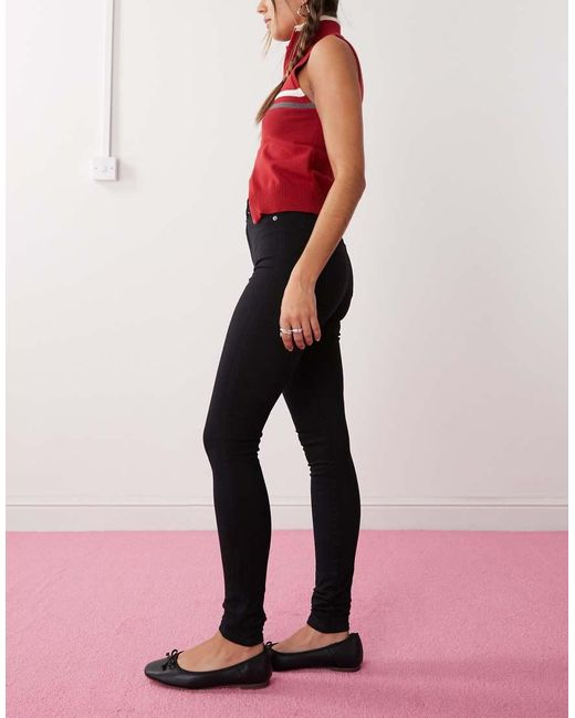Dr. Denim Black Solitaire High Waist Super Skinny Jeans