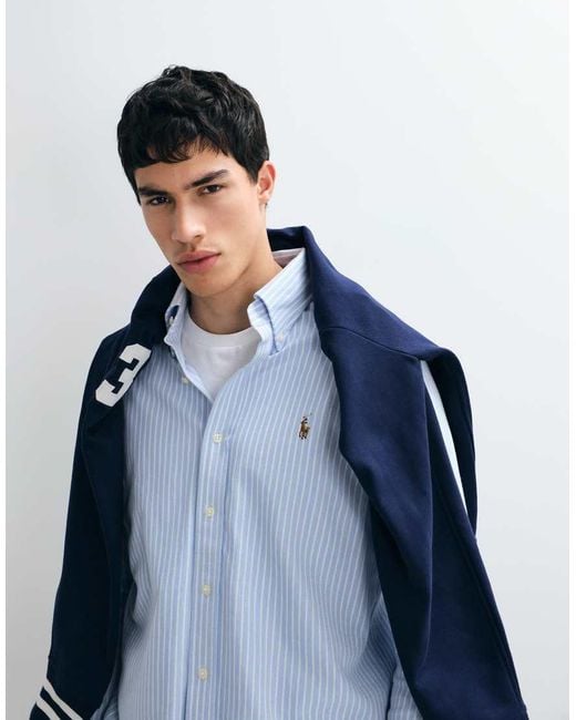 Polo Ralph Lauren Blue Long Sleeve Sport Shirt for men