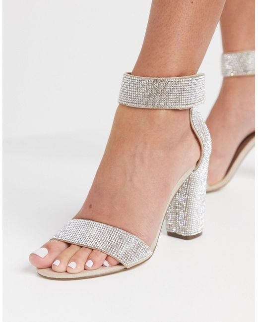 Call It Spring By Aldo Walheim Vegan Crystal Block Heel Sandal in