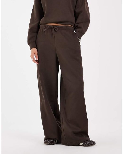 Pieces Brown Wide Leg jogger Co-ord