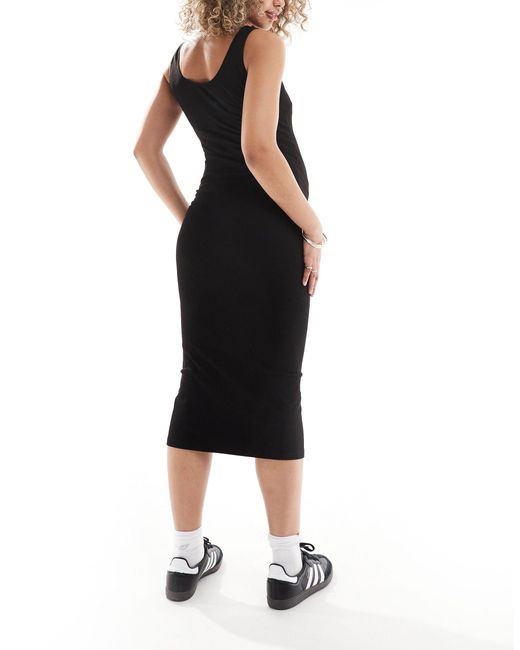 Vero Moda Black Seamless Midi Dress