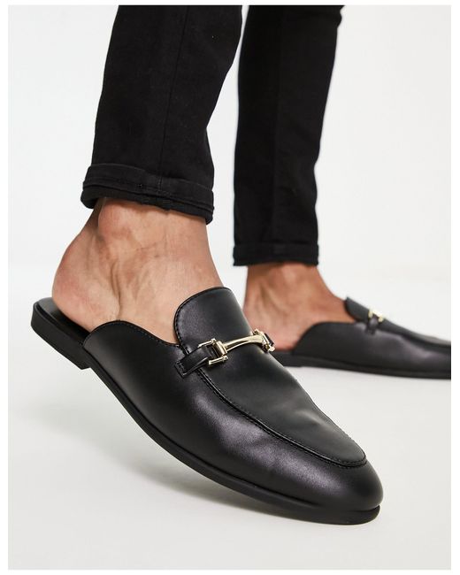 ASOS Leder clogmules in Schwarz für Herren Lyst AT