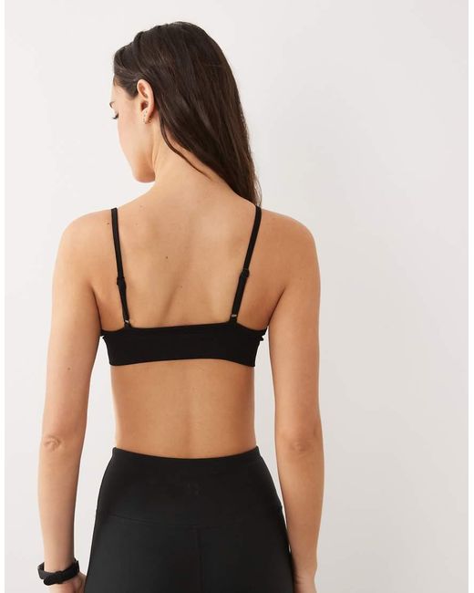 4505 Gray Icon Seamless Intimate Light Support Sports Bra With Adjustable Straps