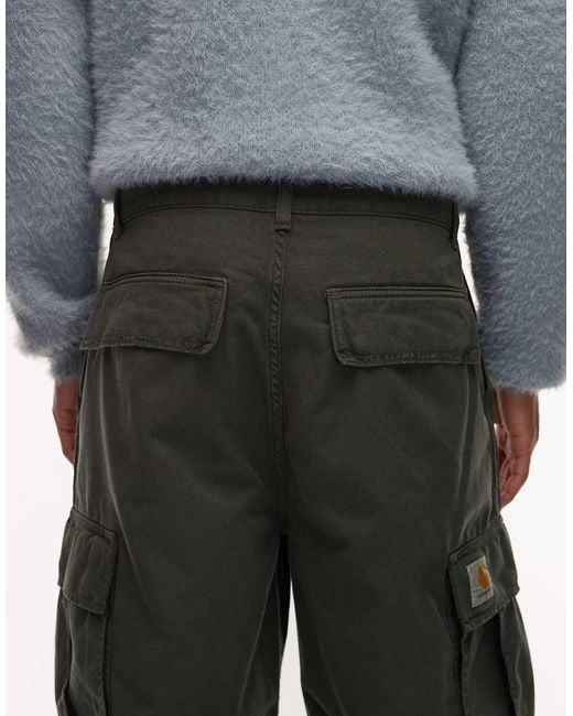 Carhartt Gray Cole Baggy Cargo Trousers for men