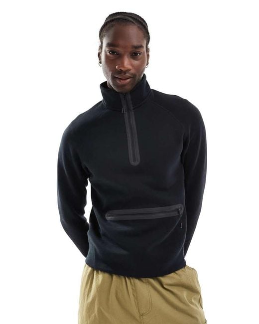 Nike Black Tech Fleece Half-zip Top for men