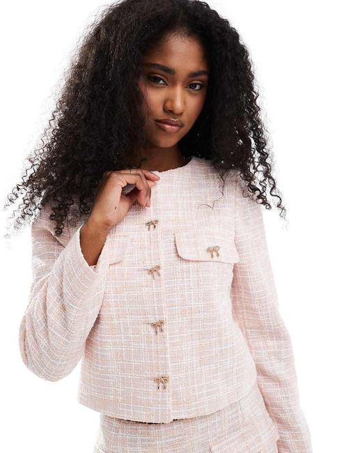 Miss Selfridge White Co-Ord Tailored Jacket
