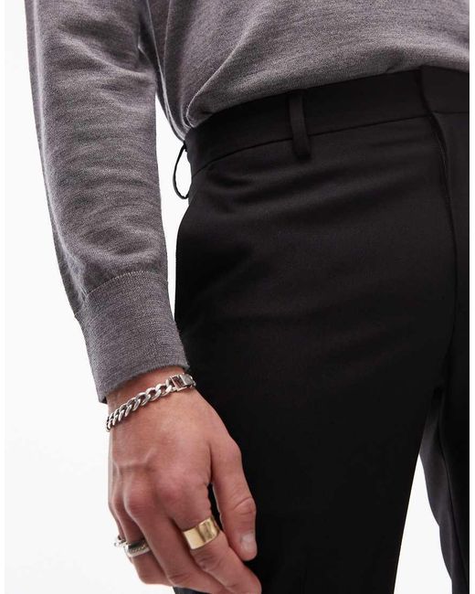 Pantalones Pitillo De Traje Negros De Topman de hombre de color Black