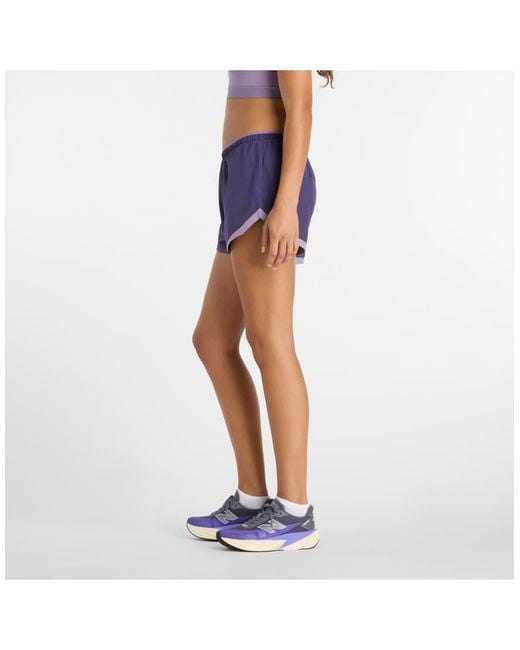 New Balance Blue Rc Essential Short 3"