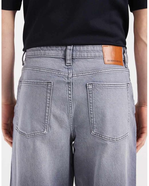 ASOS Blue Loose Straight Jeans for men