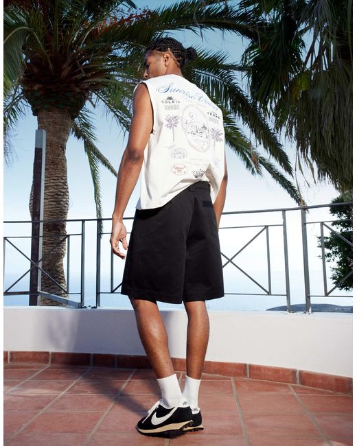 ASOS Green Mid Length Shorts for men