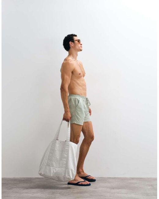 South Beach Green Swim Short for men