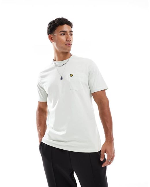 Lyle & Scott White Ss T-Shirts Pocket T-Shirt for men