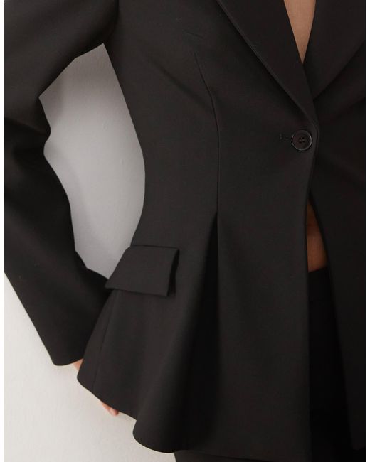 Blazer Monki en coloris Black