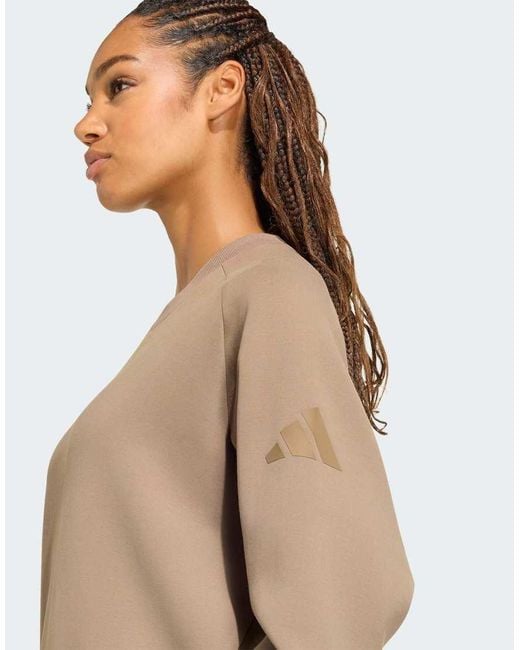 Adidas Originals Natural Soft Lux Loose Sweatshirt