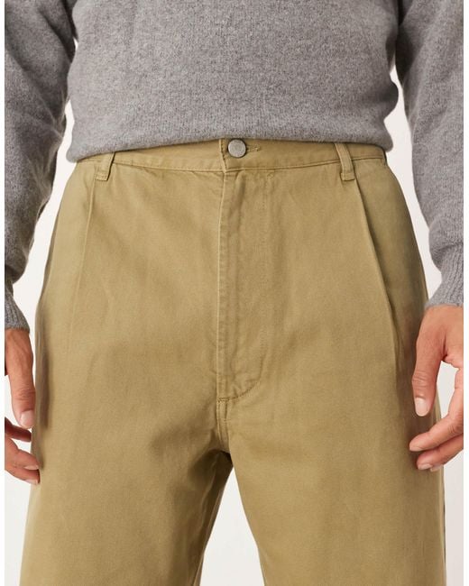 ASOS Natural Relaxed Tapered Pants for men