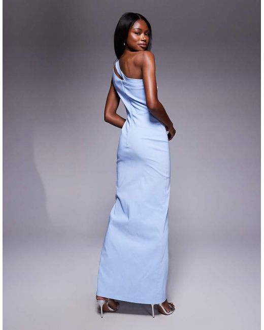 Vestito Lungo Monospalla di Vesper in Blue