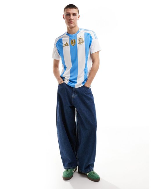 Adidas Originals Blue Argentina 2024 Home Jersey for men