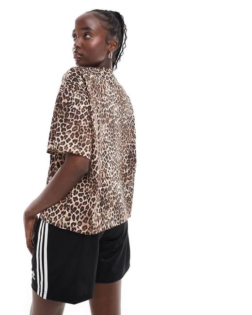 Monki Oversized T shirt in Brown Lyst UK