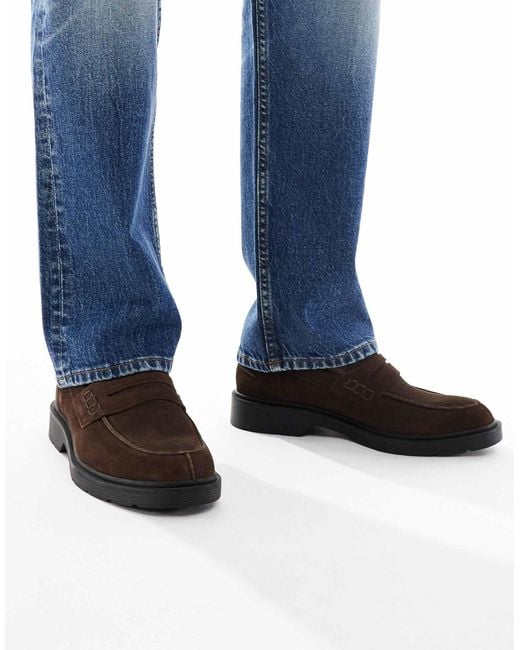 Jack & Jones Blue Suede Loafer for men