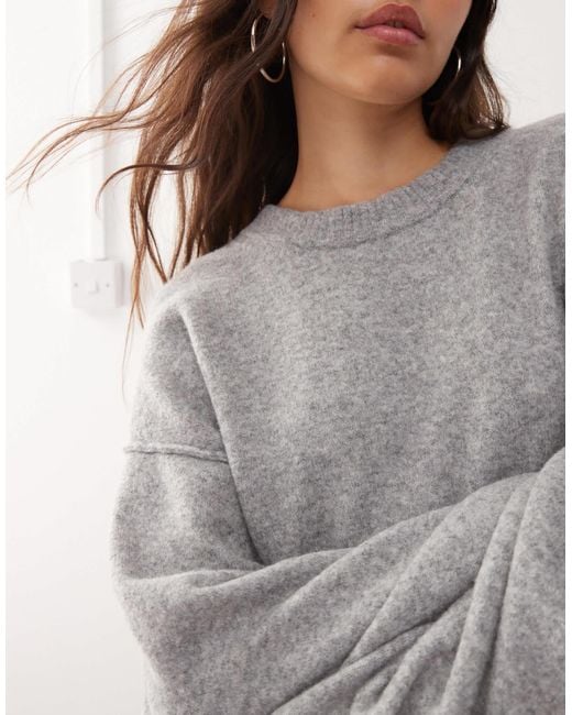 Weekday Gray Wool Blend Jumper