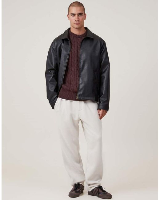 Cotton On White Relaxed Track Pant for men