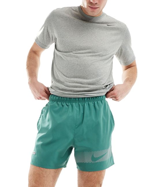 Nike Blue Dri-fit Challenger Flash 5in Shorts for men
