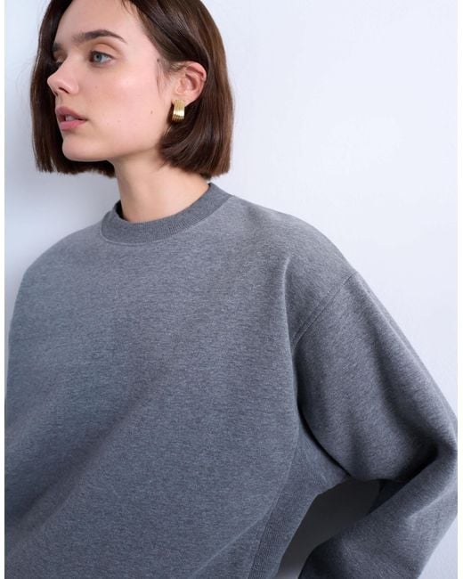 TOPSHOP Gray Ultimate Sweat