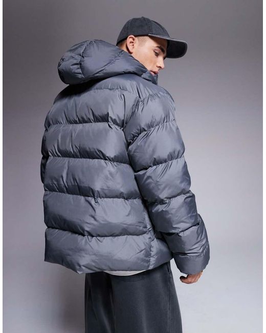 Adidas Originals Blue Puffer Coat for men