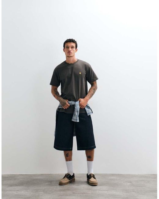 Carhartt Gray Chase T-shirt for men