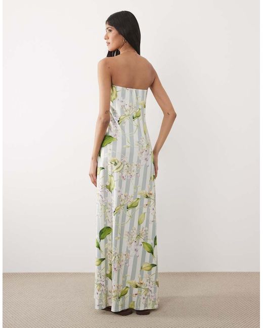 ASOS White Bandeau Maxi Dress