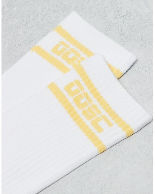 OOSC White Crew Sock for men