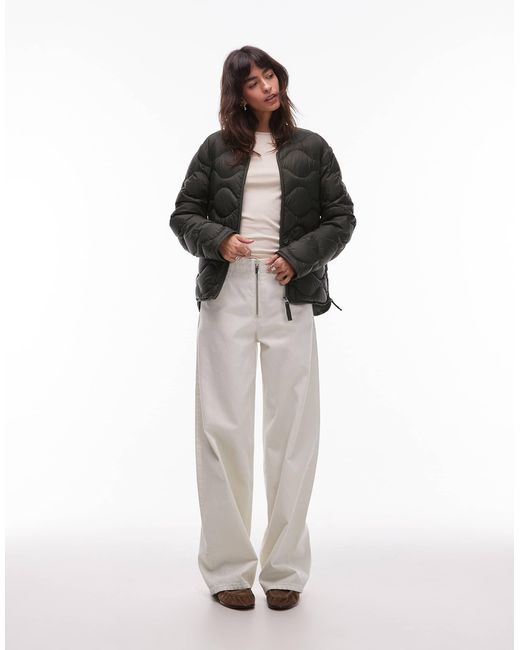 Veste matelassée à fermeture éclair devant ARKET en coloris Brown