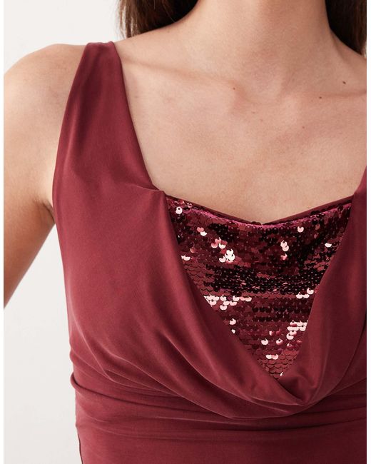 Motel Red Janic Sequin Top