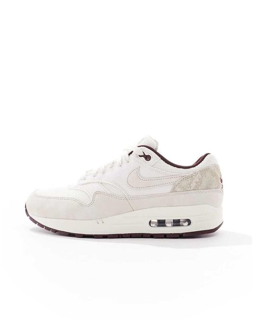 Nike White Air Max 1 Premium Trainers for men
