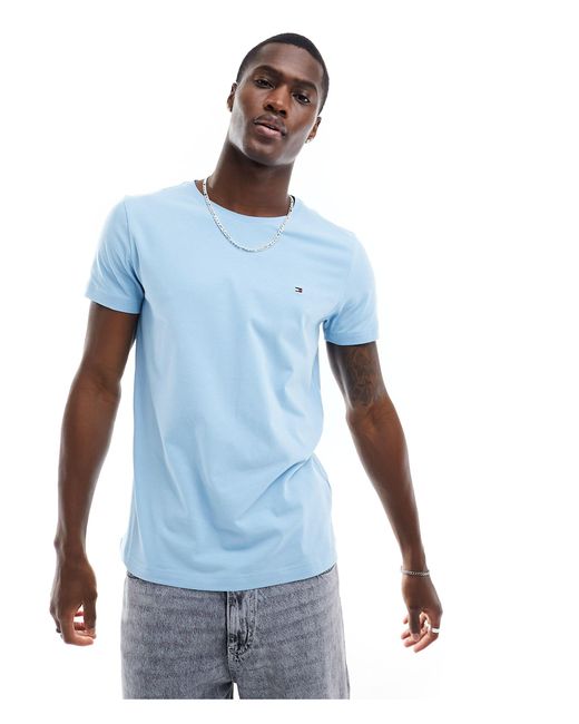 Tommy Hilfiger Blue Stretch Slim Fit T-shirt for men
