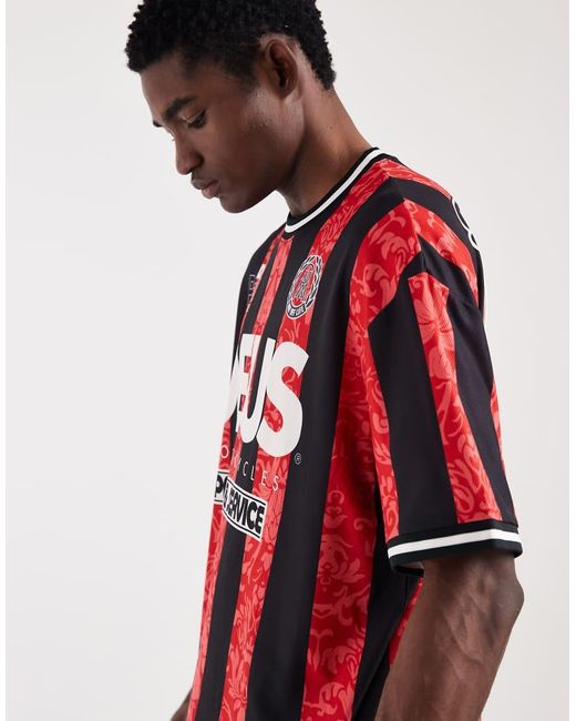 Deus Ex Machina Red Nouveau Moto T-shirt for men