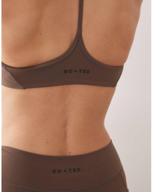 BO+TEE Brown Bo+tee Racer Back Bra