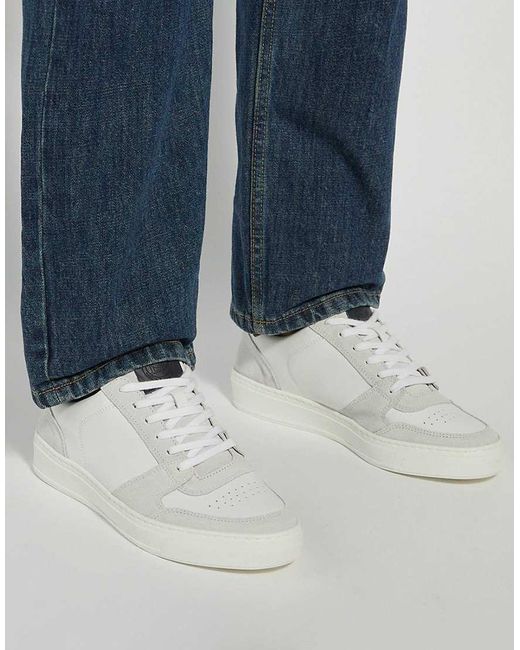 Dune White Tawly Trainers for men