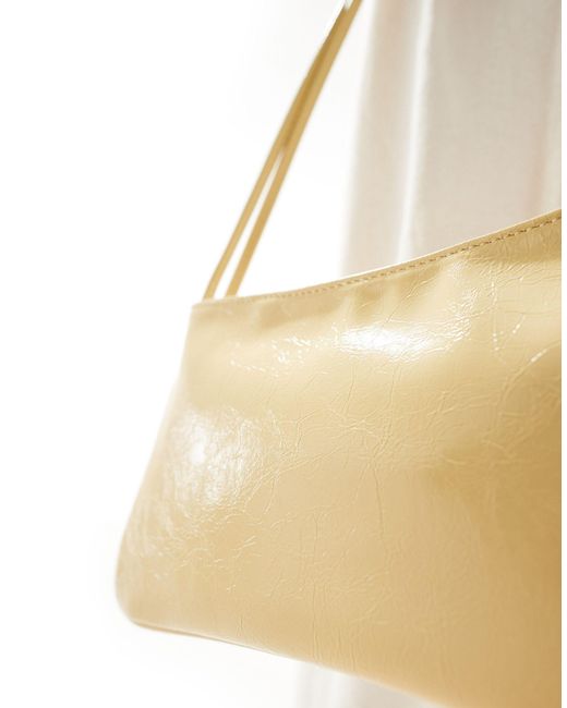 ASOS Natural Shoulder Bag With Skinny Double Strap