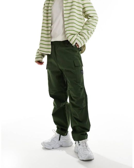 Timberland Green Ripstop Logo Cargo Regular Trousers for men