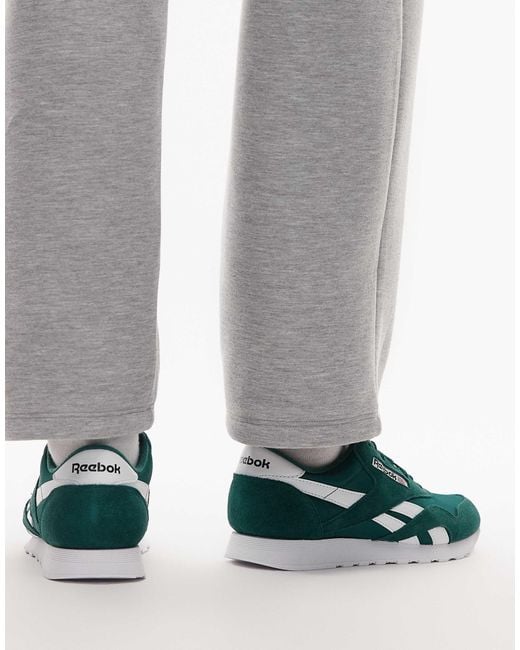 Reebok Gray Classic Nylon Trainers Dark for men