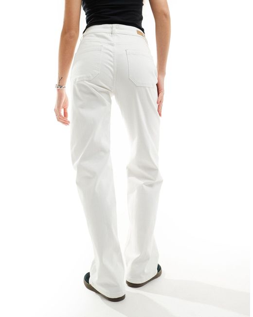 French Connection White Straight Ankle Jean