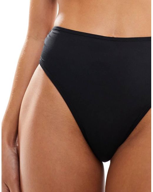 Cotton On Blue High Waist Cheeky Bikini Bottoms
