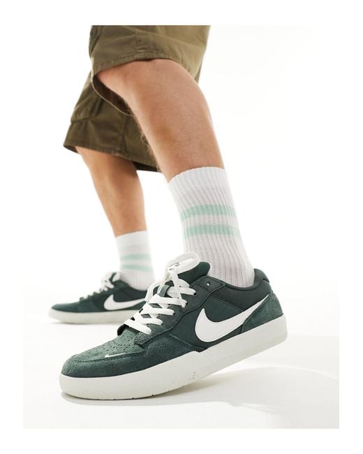 Nike - sb force 58 - sneakers scuro e bianche di Nike in Green da Uomo