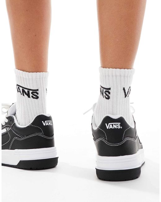 Vans Upland Leren Sneakers Met Dikke Zool in het Wit Lyst NL