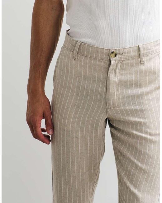 ASOS Multicolor Co-ord Linen Blend Trousers for men