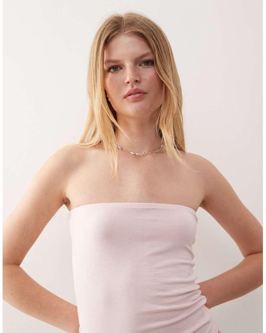 Collusion Pink Longline Bandeau Top