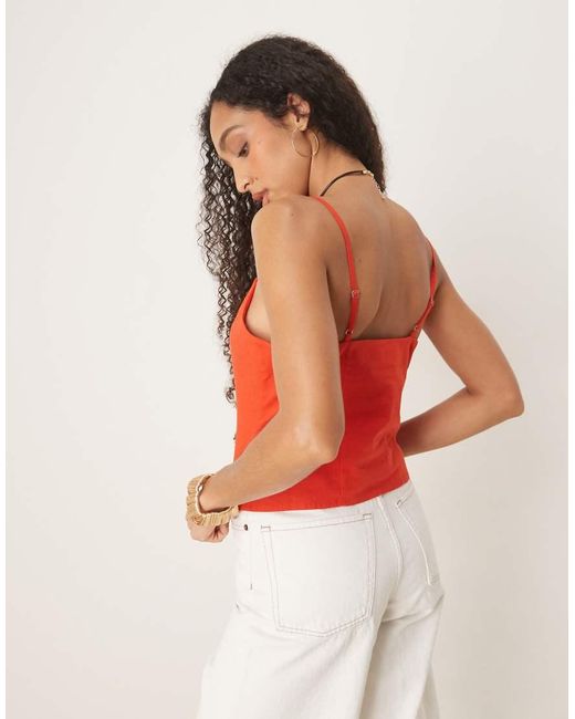 Nobody's Child Orange Celine Strappy Waistcoat