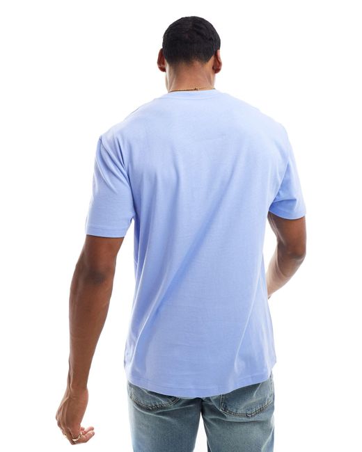 ASOS Blue Relaxed Fit Crew Neck T-shirt for men